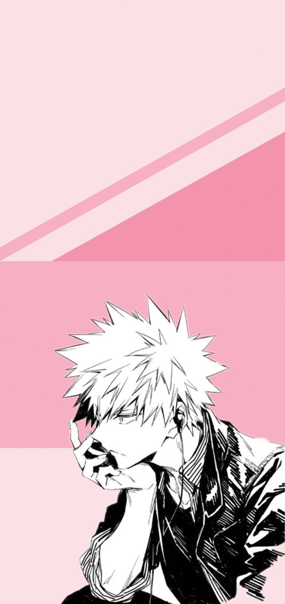 Cute Bakugo Music Listening Background