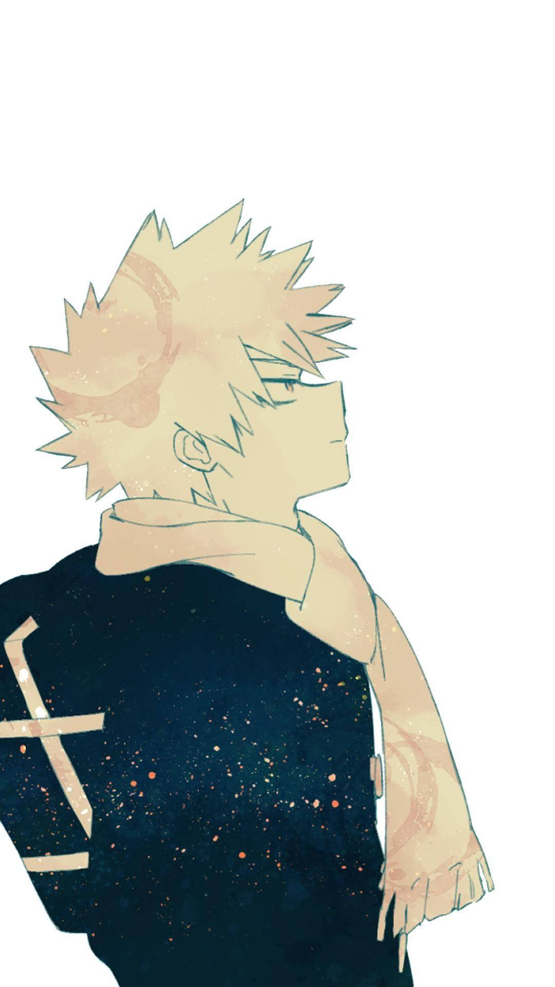 Cute Bakugo Stars Shirt Background