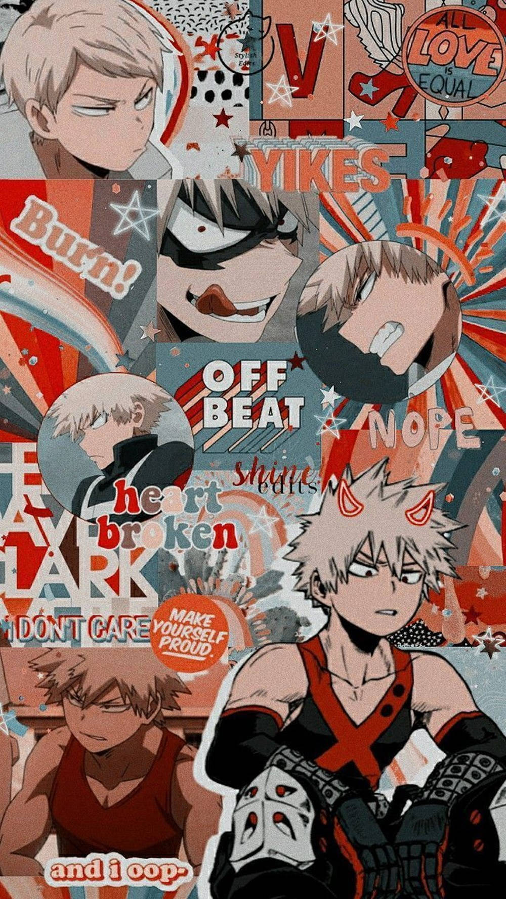 Cute Bakugou My Hero Academia Cute Collage Background