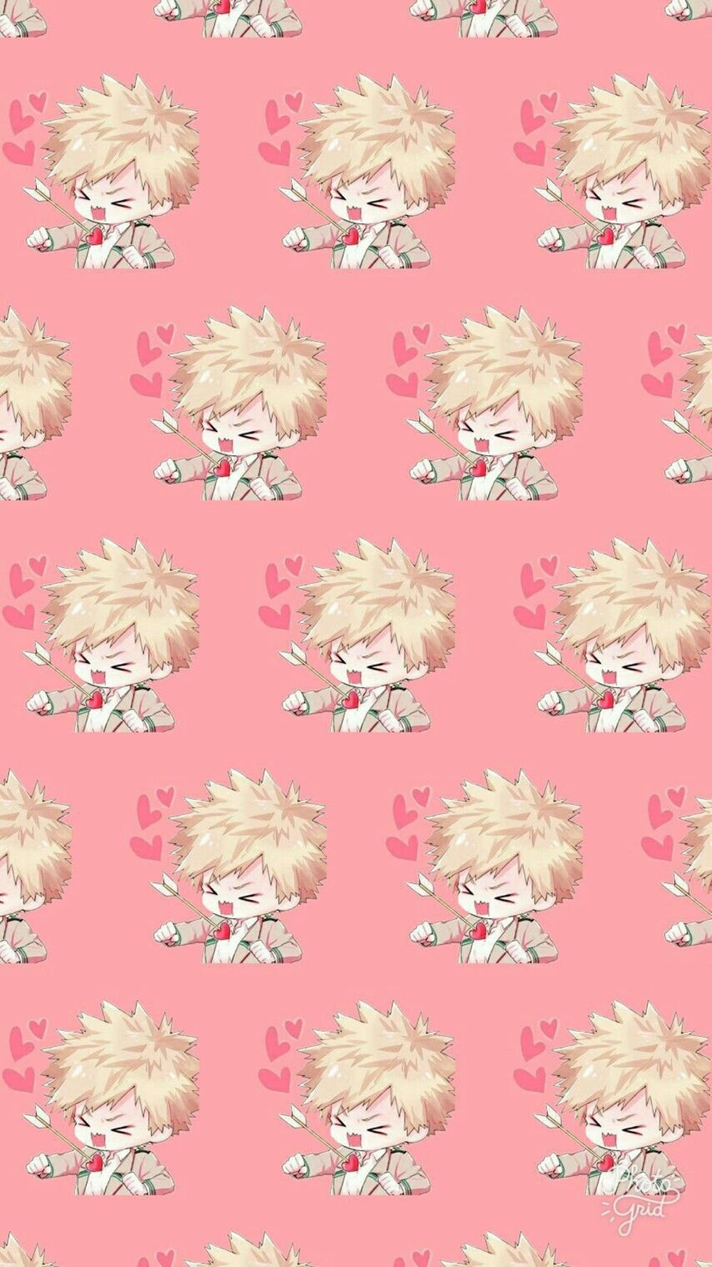Cute Bakugou Shows Off His Unique Fiery Personality In This Fun Portrait Background