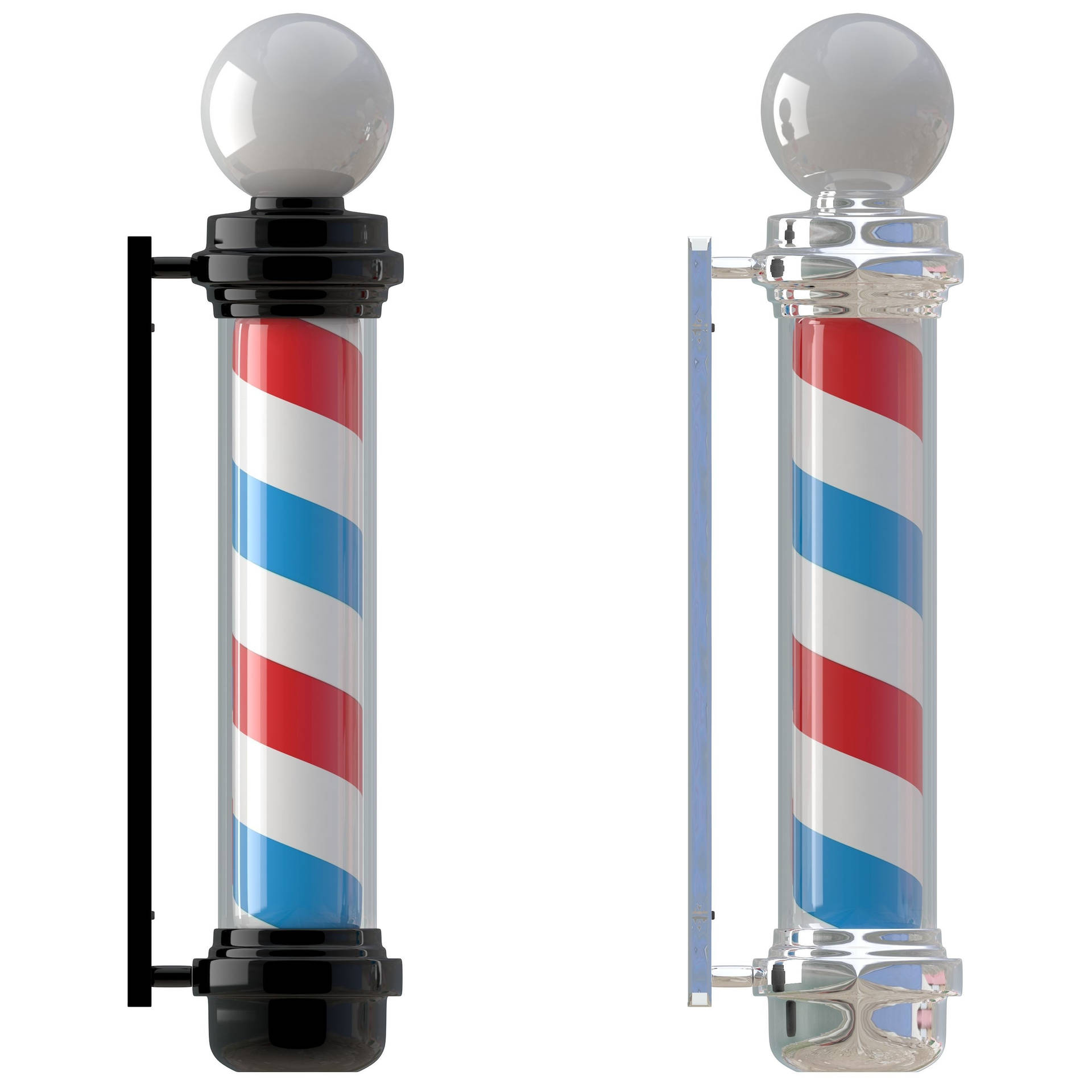 Cute Barber Poles Background
