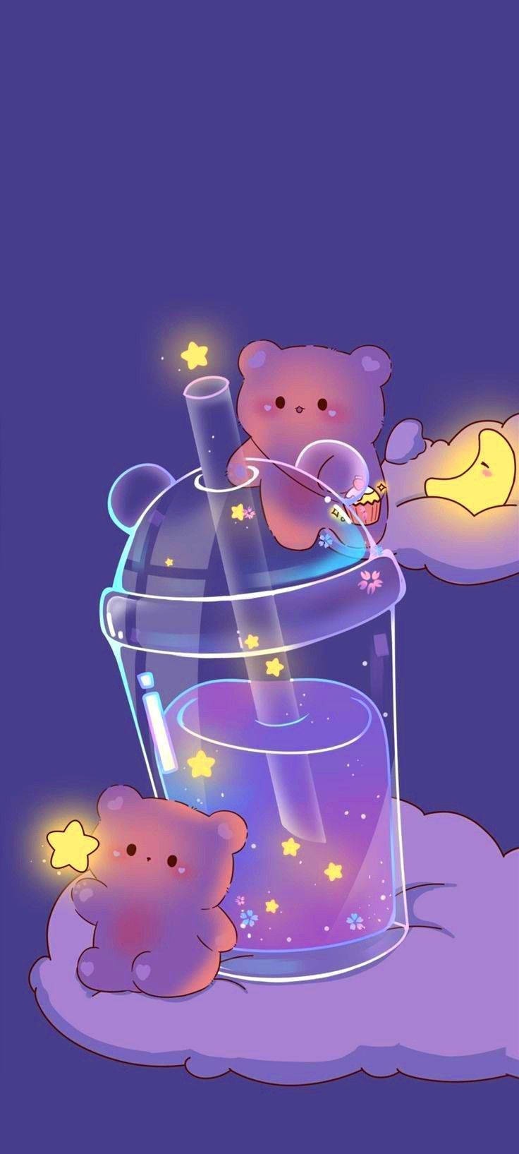 Cute Bears And Drink Girly Galaxy