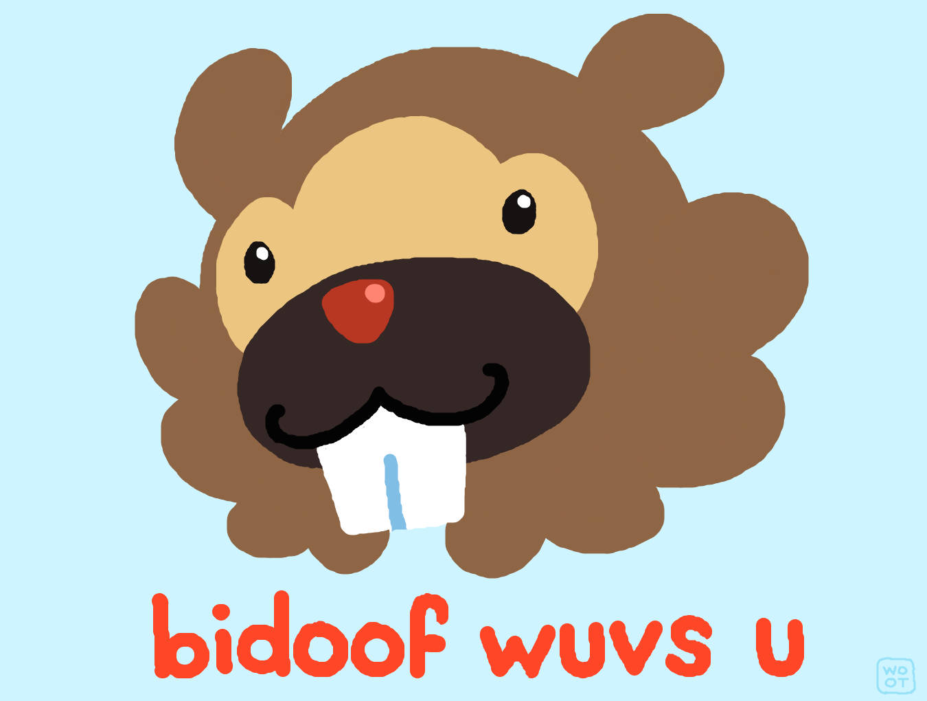 Cute Bidoof Art Background