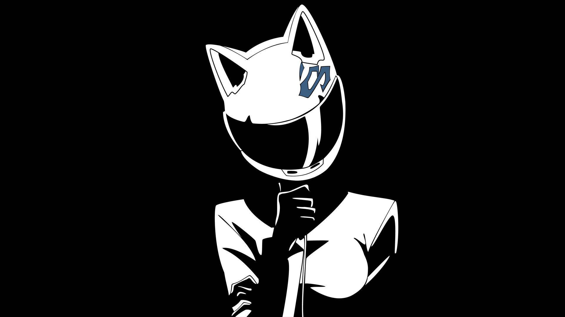 Cute Black And White Aesthetic Celty Sturluson Background