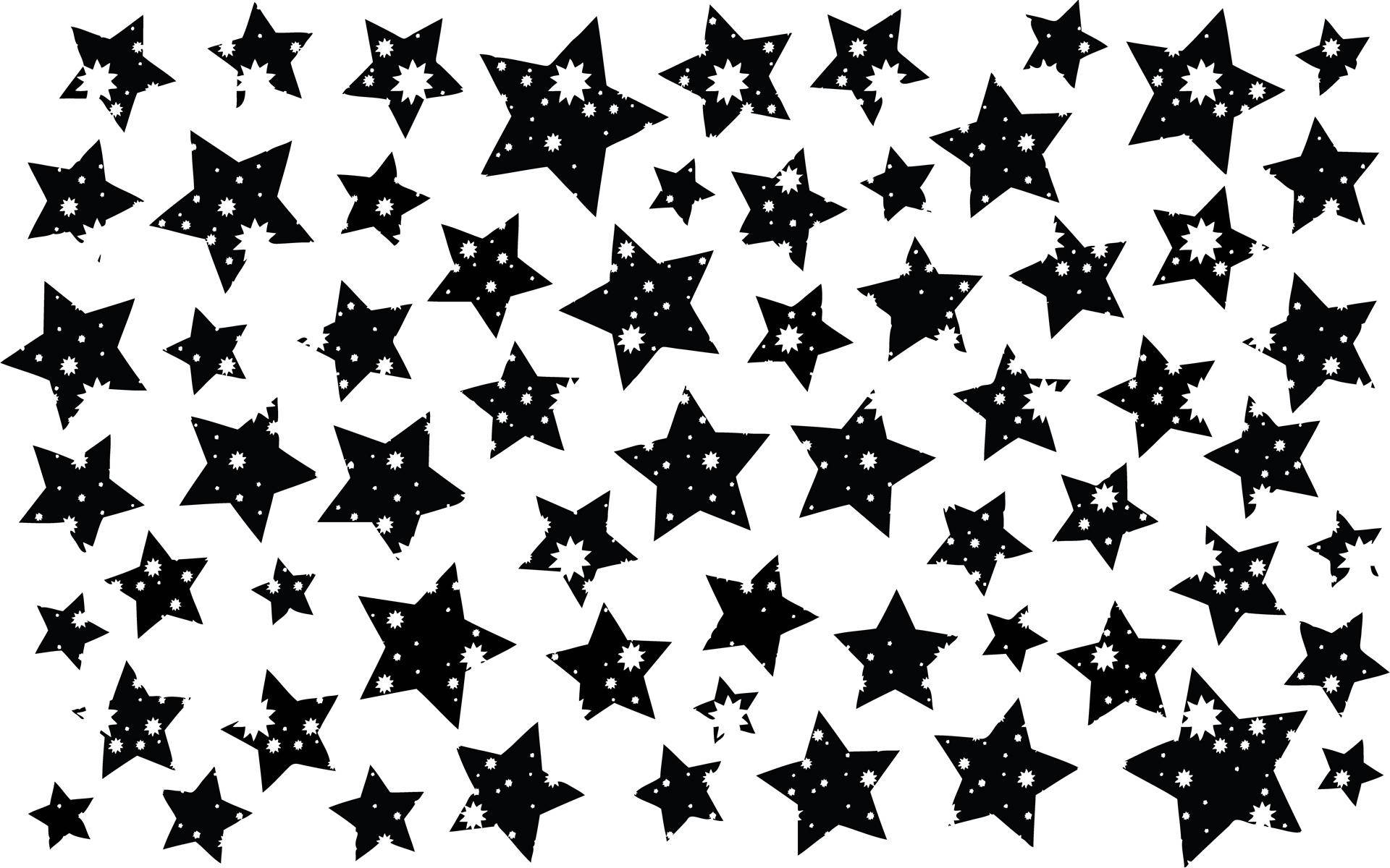 Cute Black And White Aesthetic Star Collage