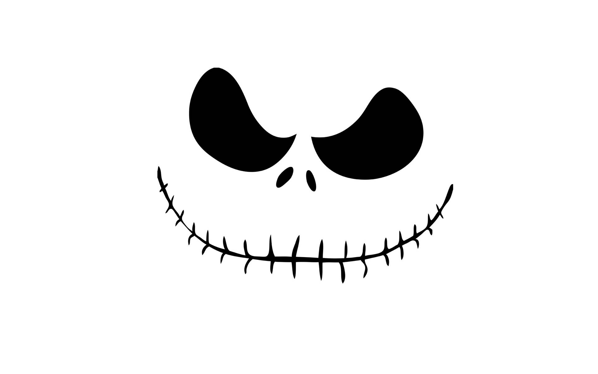 Cute Black And White Jack Skellington Background