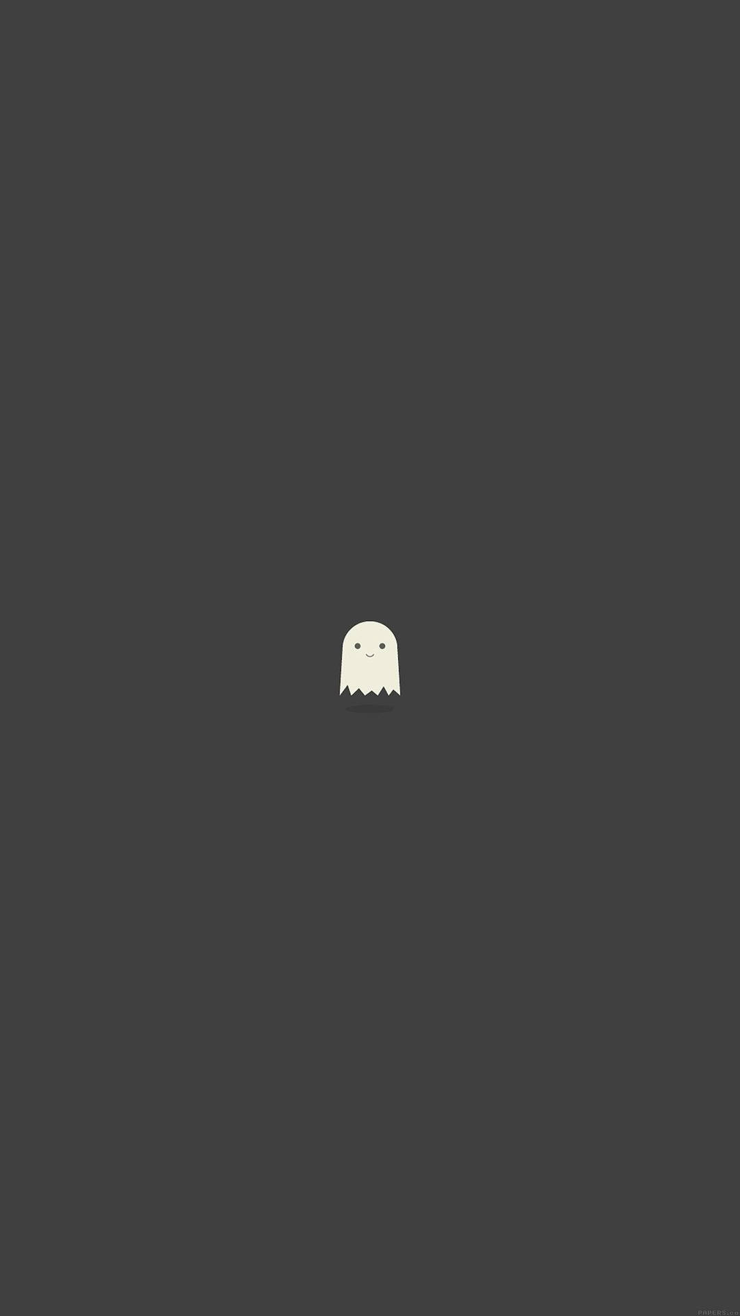 Cute Black Ghost Aesthetic Background