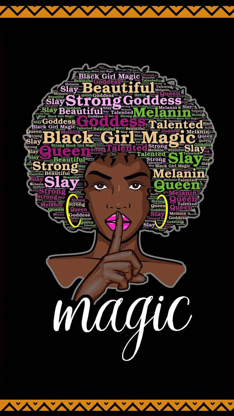 Cute Black Girl Campaign Poster