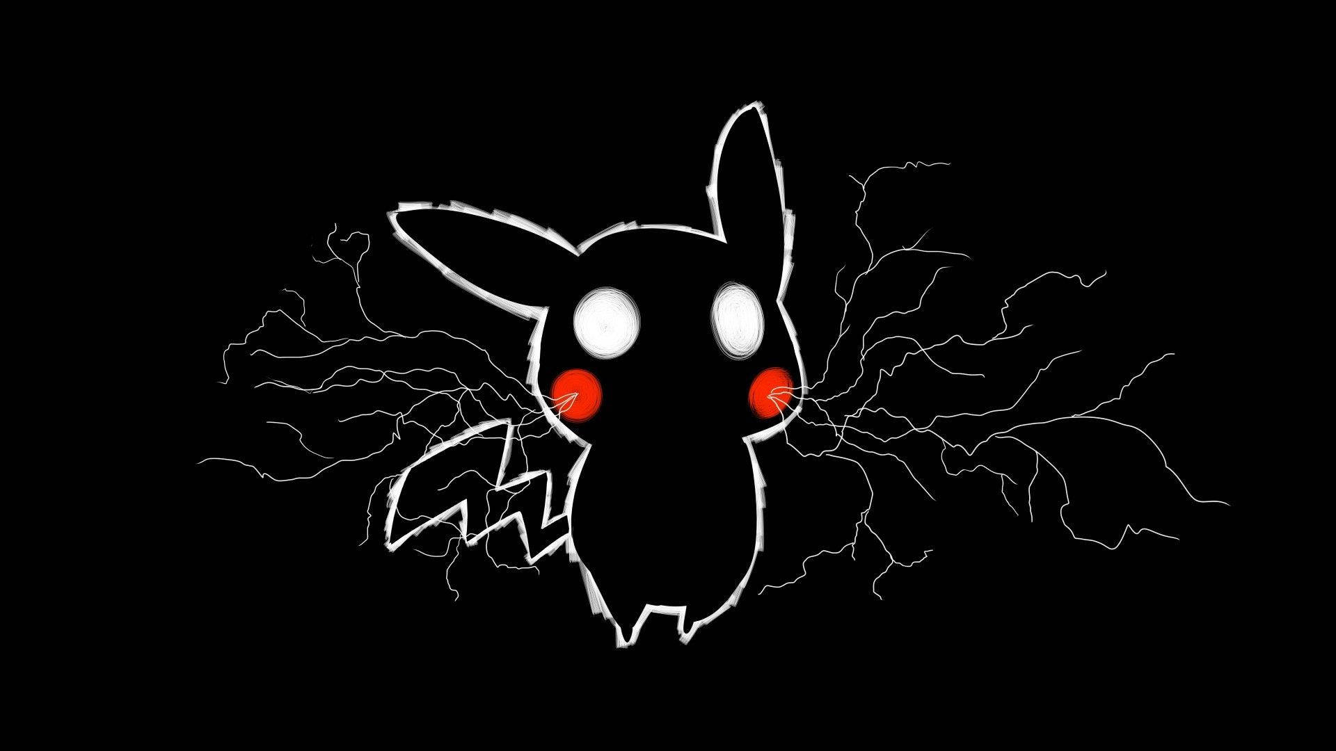 Cute Black Pikachu Background