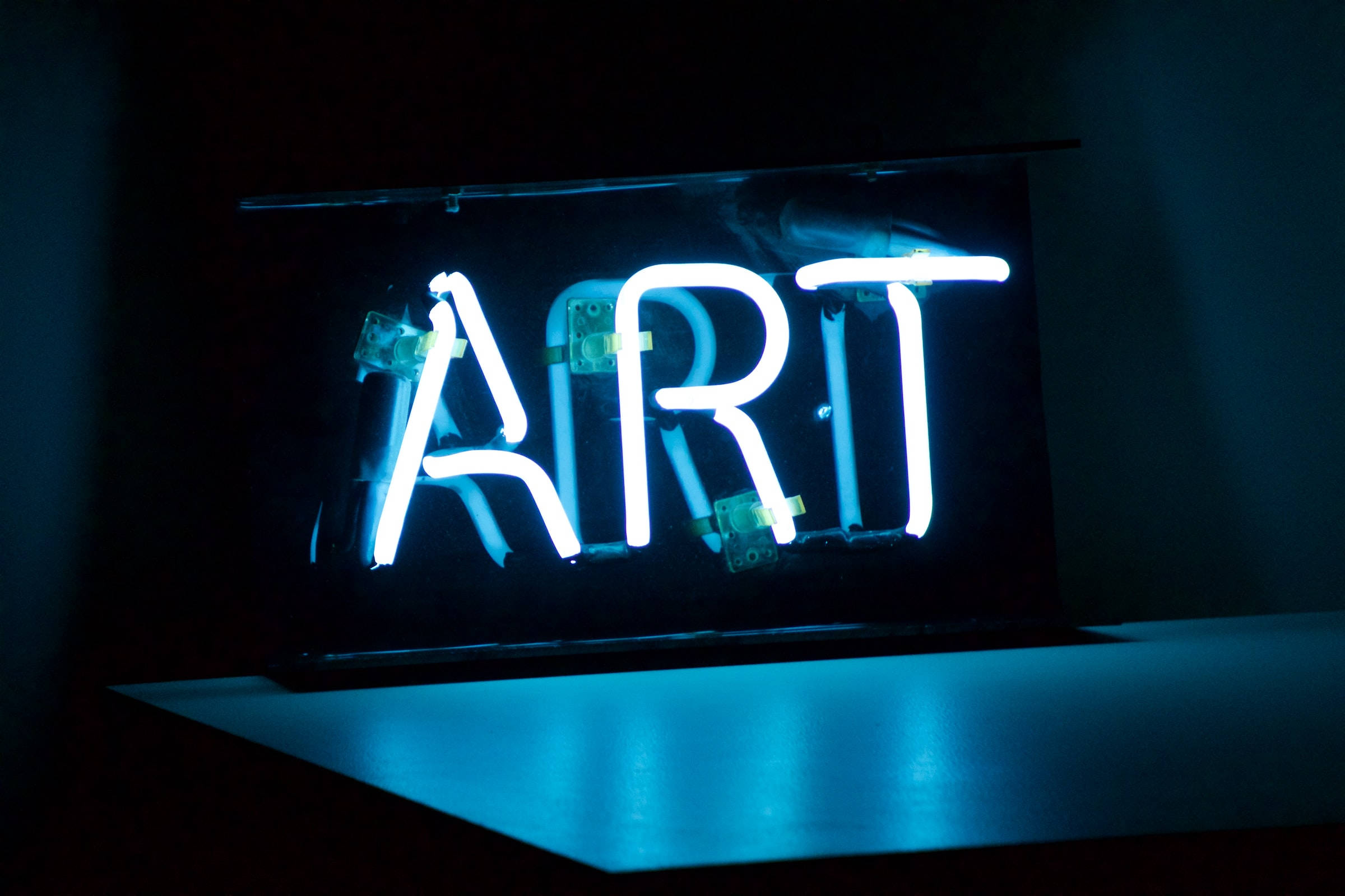 Cute Blue Aesthetic Neon Art Signage