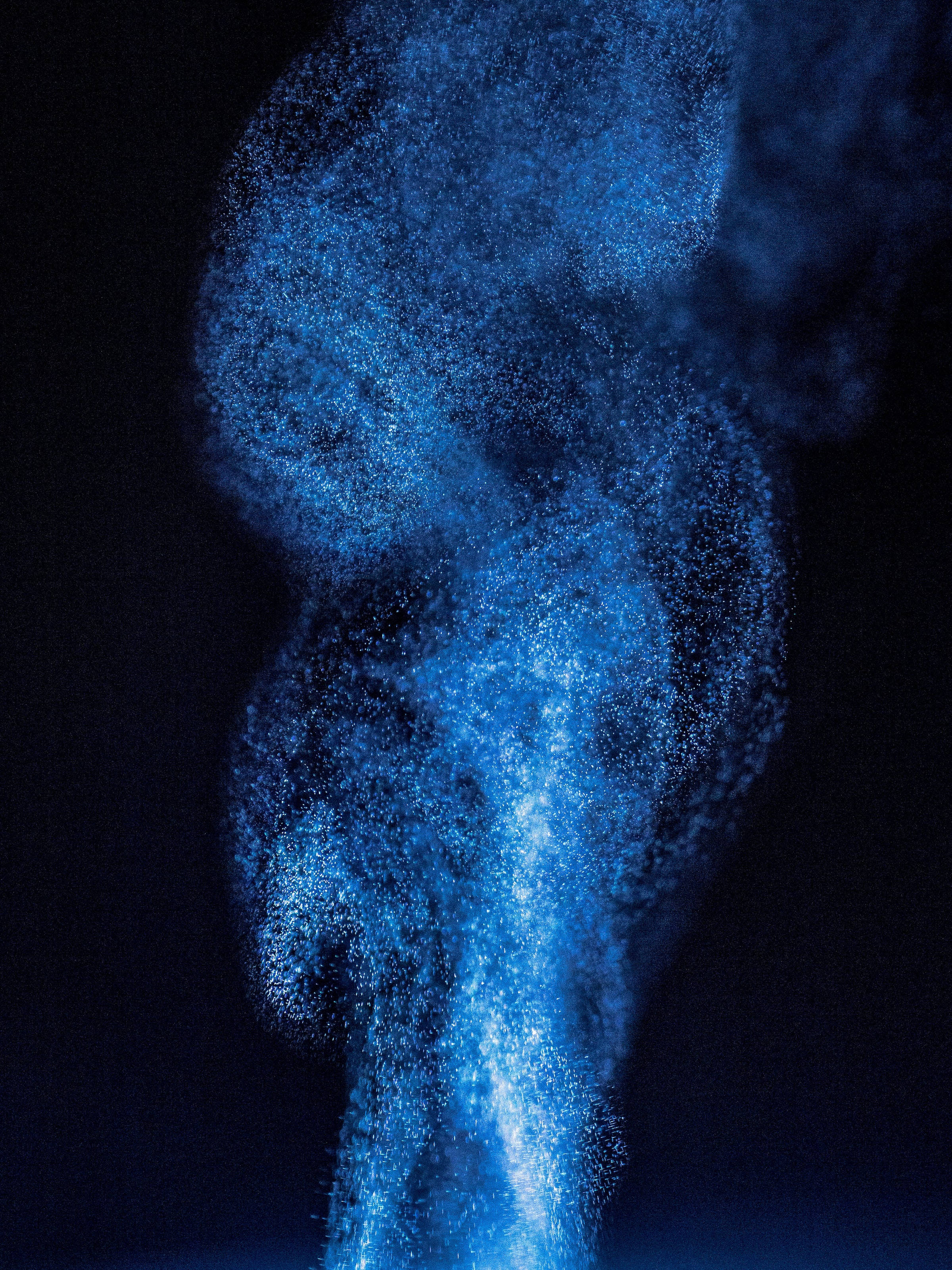 Cute Blue Aesthetic Powder Abstract Art