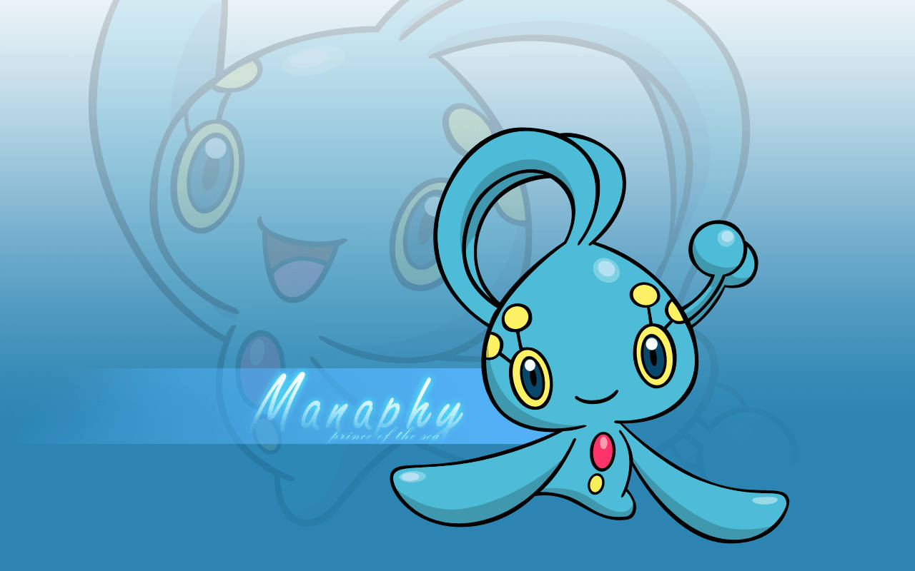 Cute Blue Manaphy Background