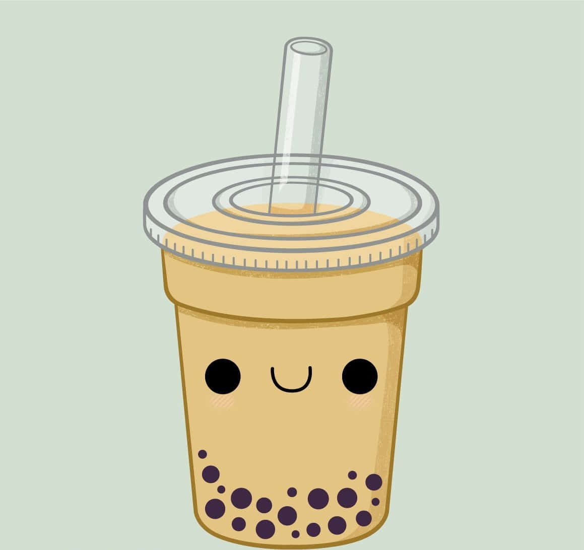 Cute Boba With Smiley Face