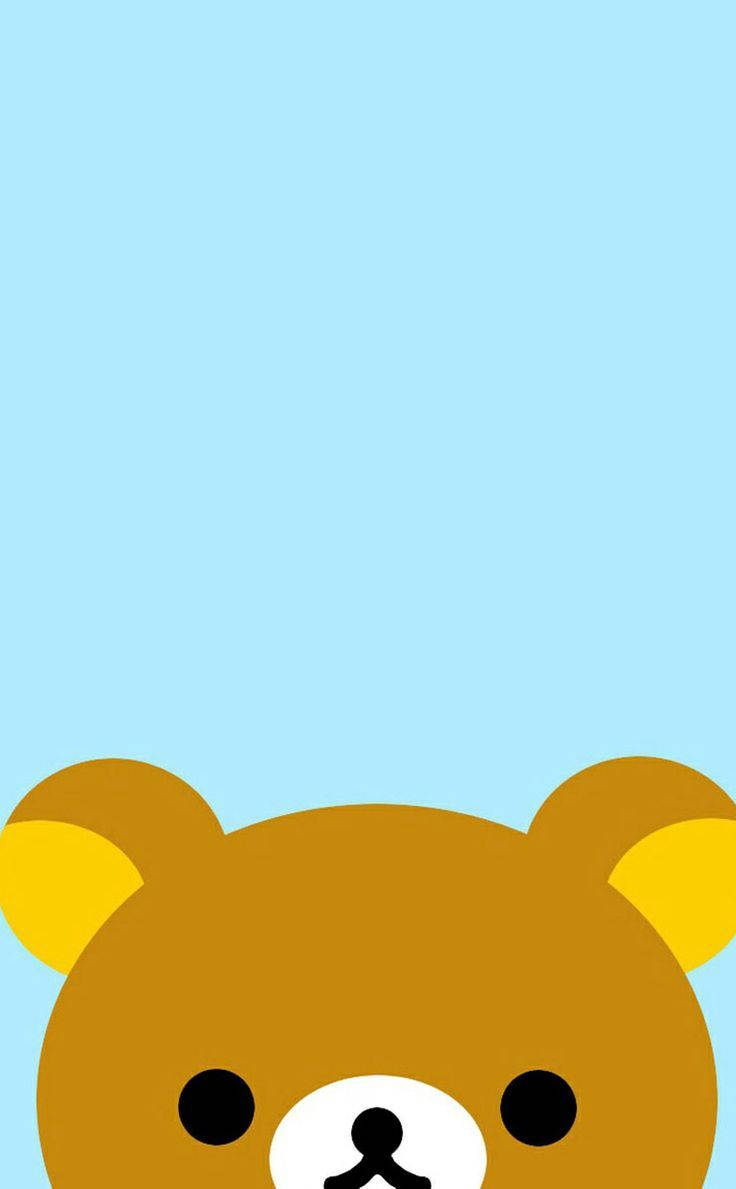 Cute Brown Rilakkuma Bear Background