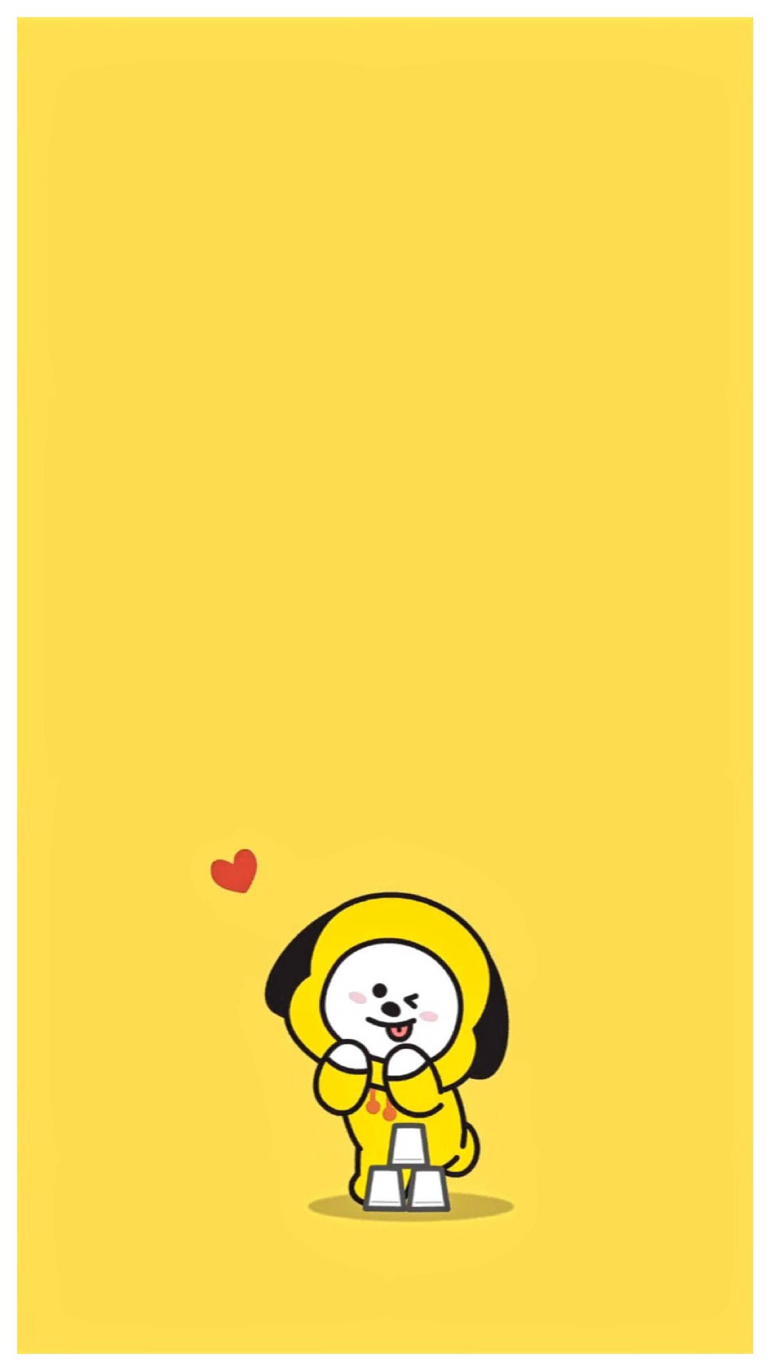 Cute Bt21 Chim Chim Yellow