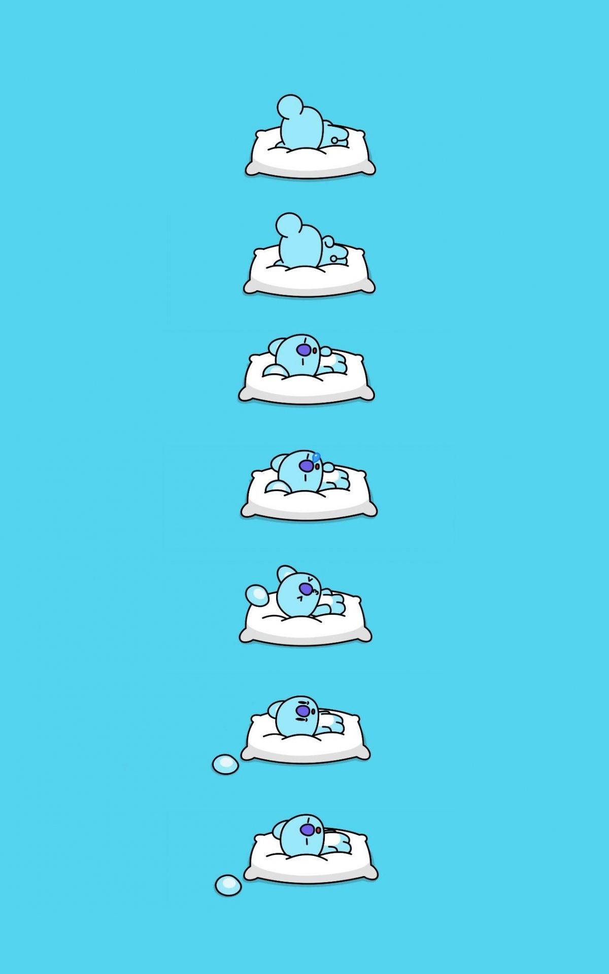 Cute Bt21 Koya Sleeping