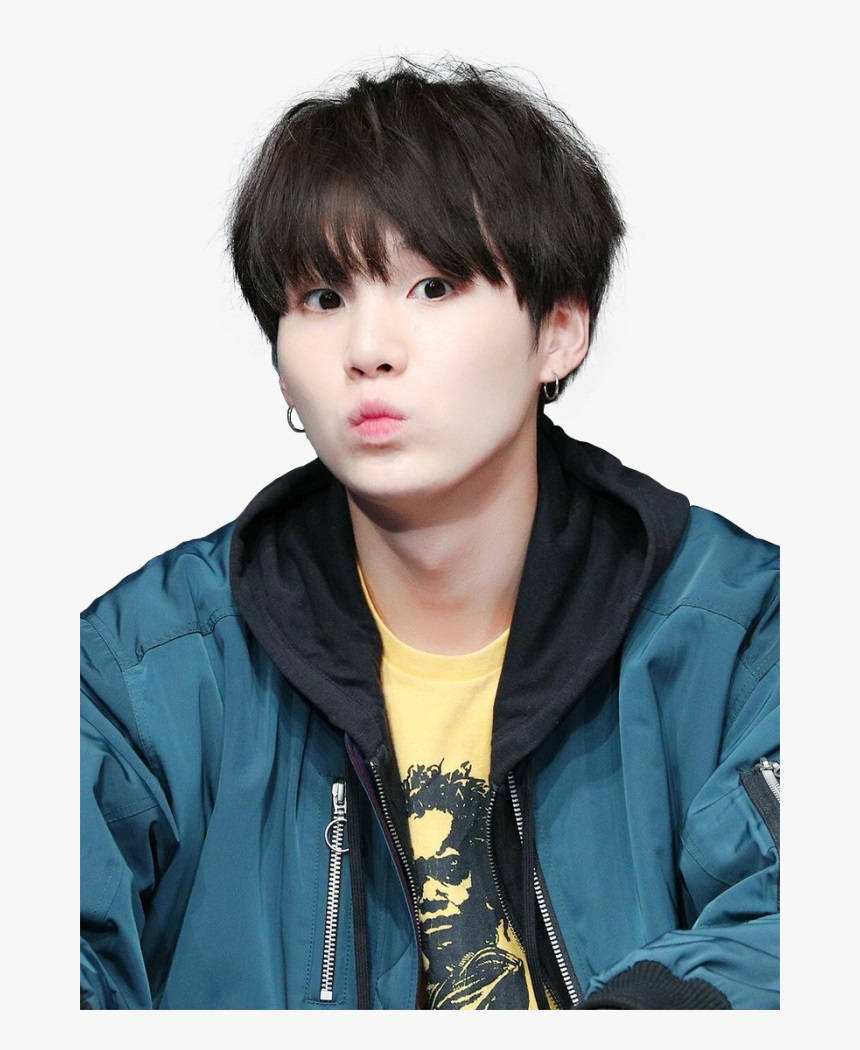 Cute Bts Suga Pouting Background