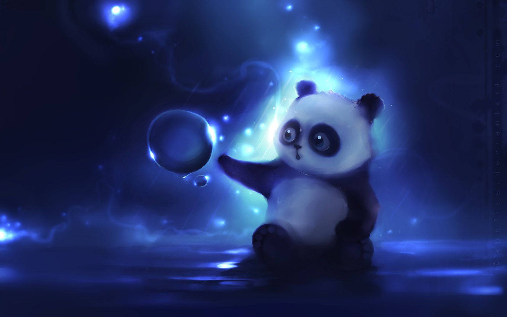 Cute Bubble Panda Deviantart Background