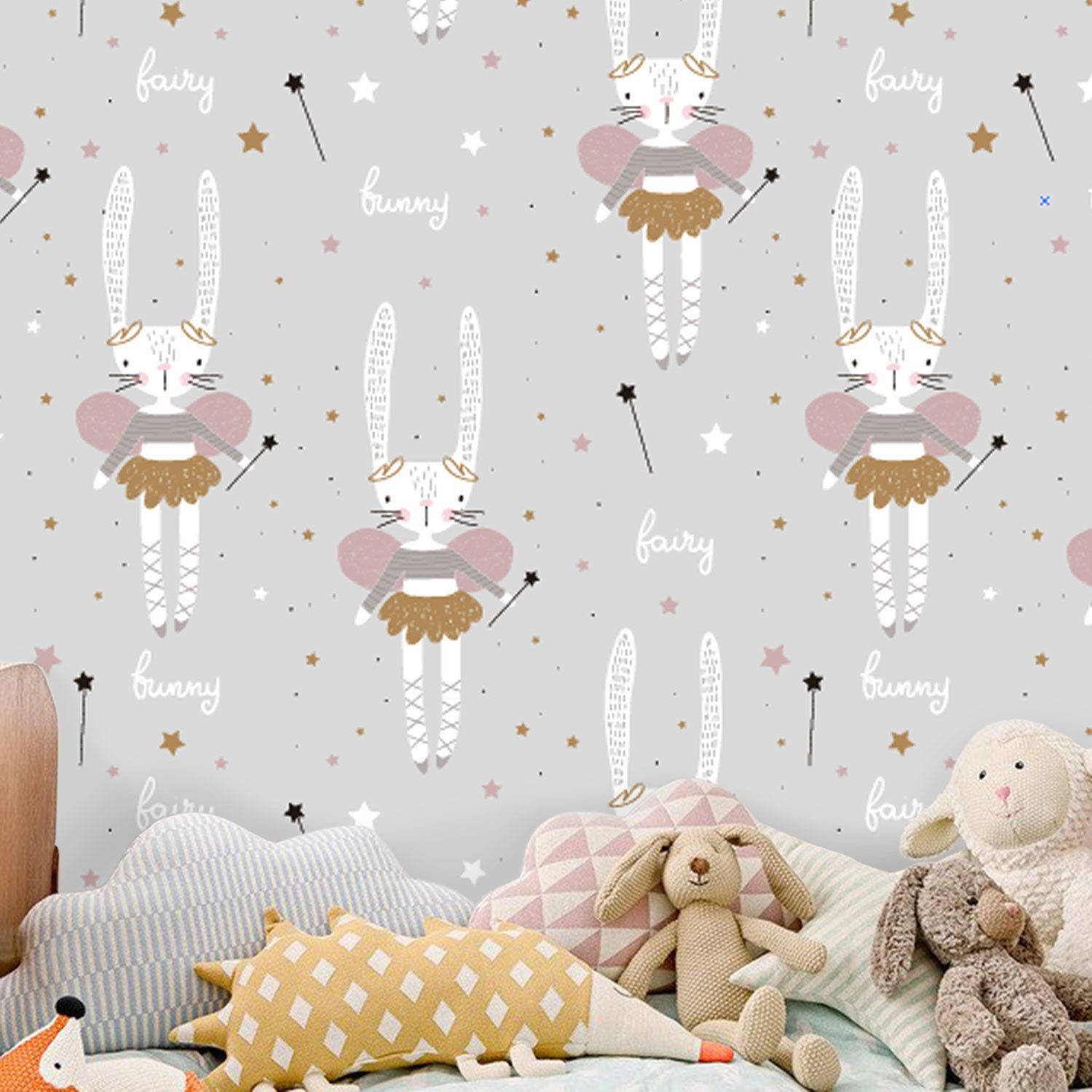 Cute Bunny Room Theme Background