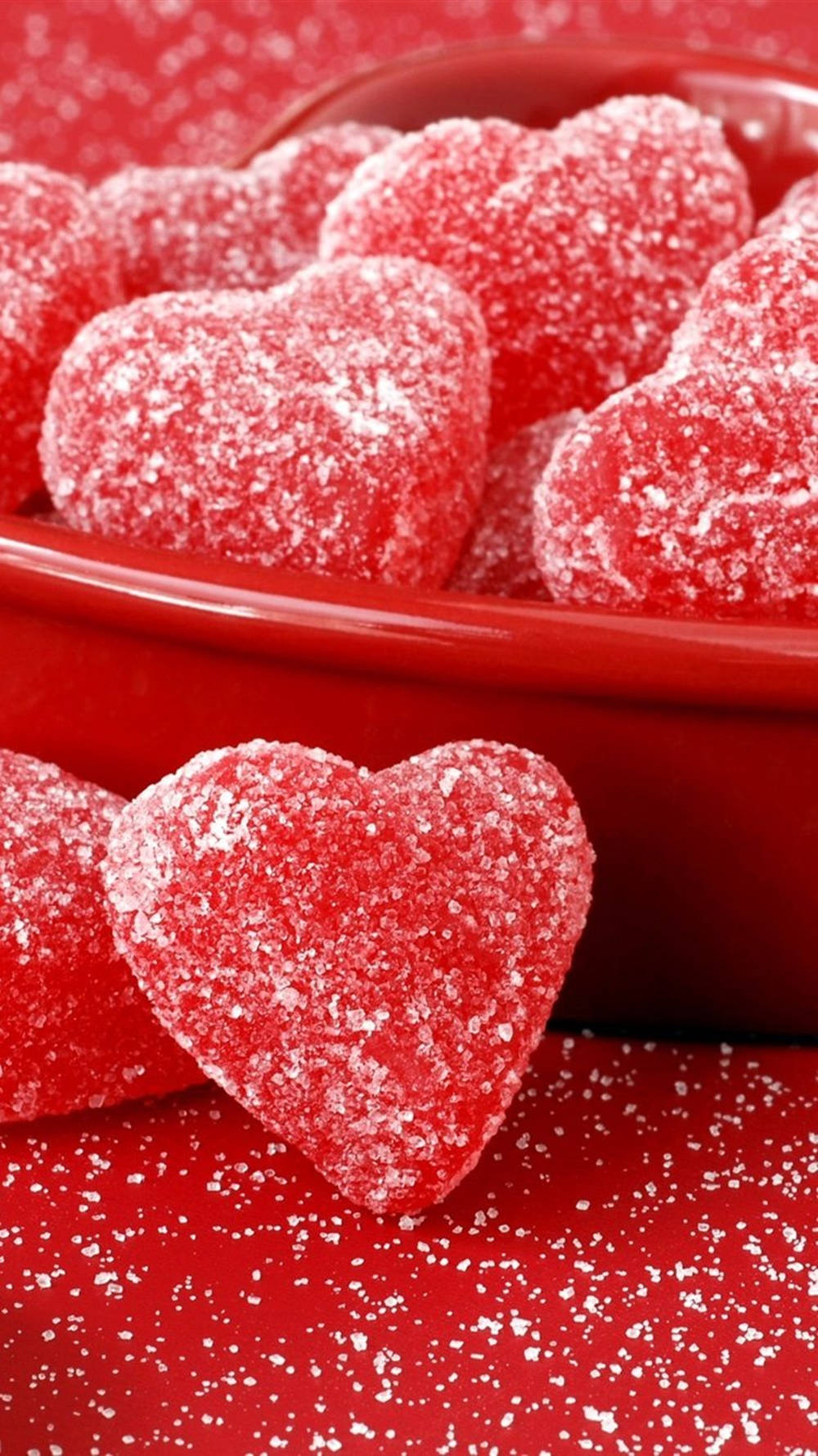 Cute Candies For Heart Iphone Screen Background