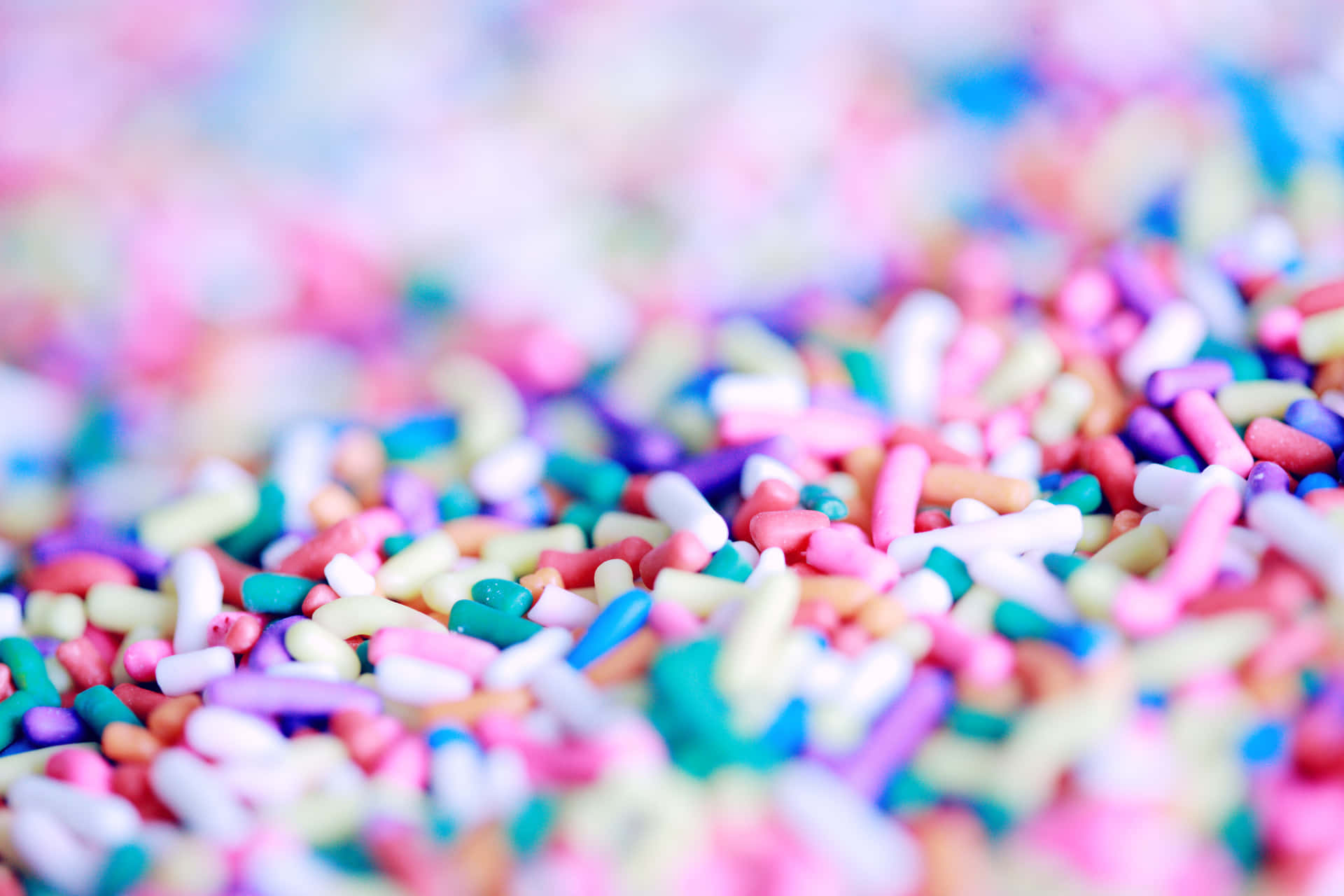Cute Candy Sprinkles Blurred Background