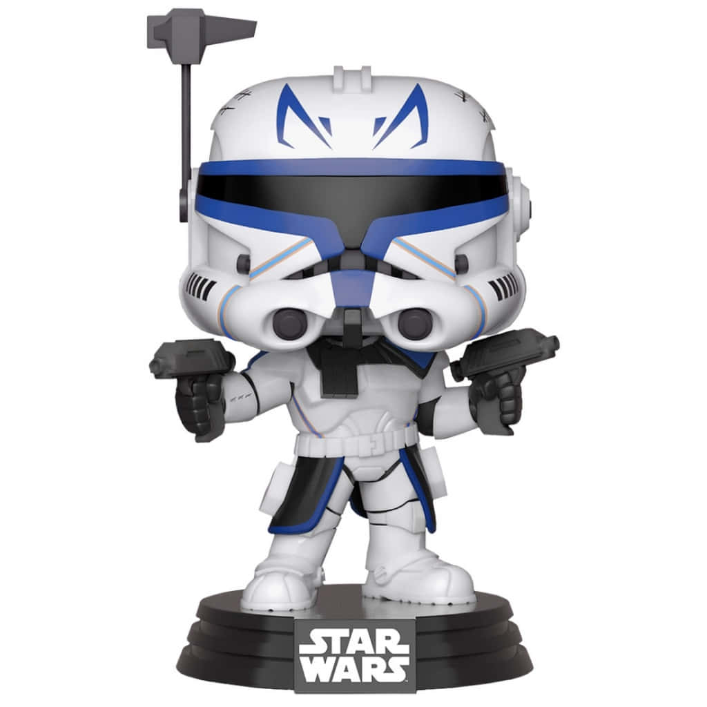 Cute Captain Rex Figurine Toy Background