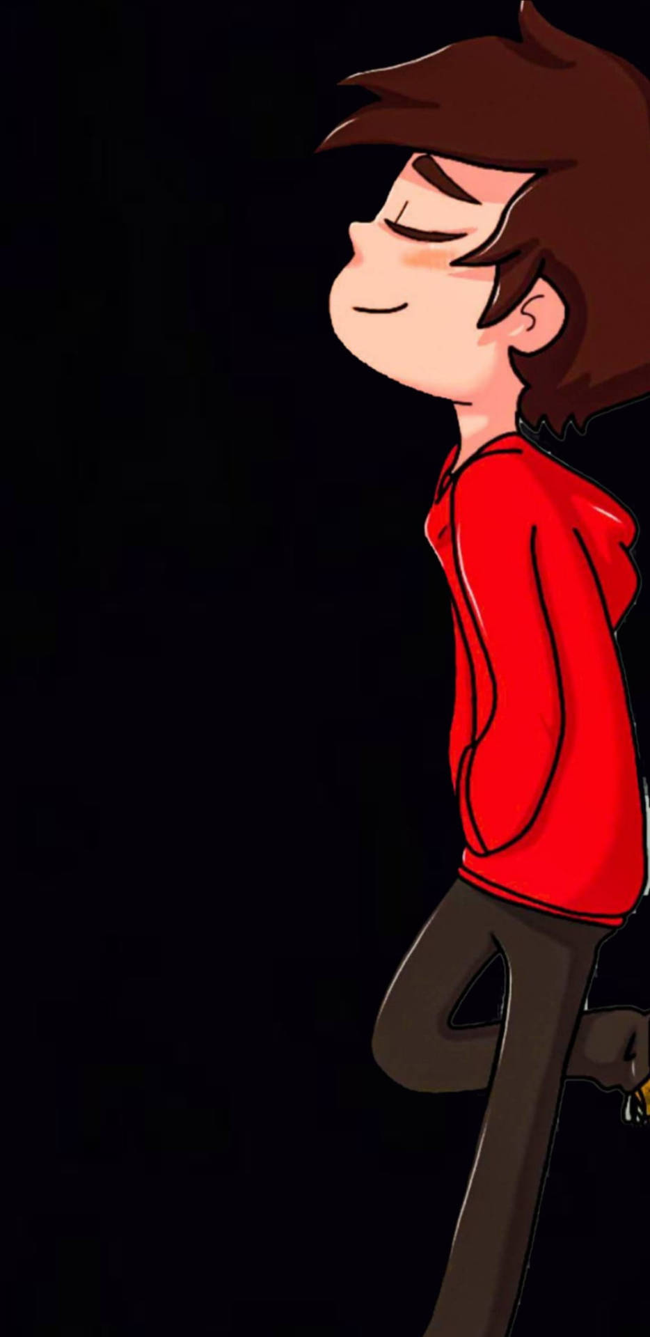 Cute Cartoon Boy 2k Amoled Background