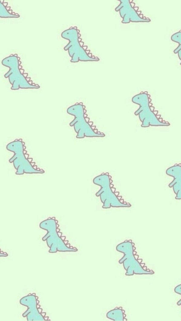 Cute Cartoon Dinosaur Phone Background