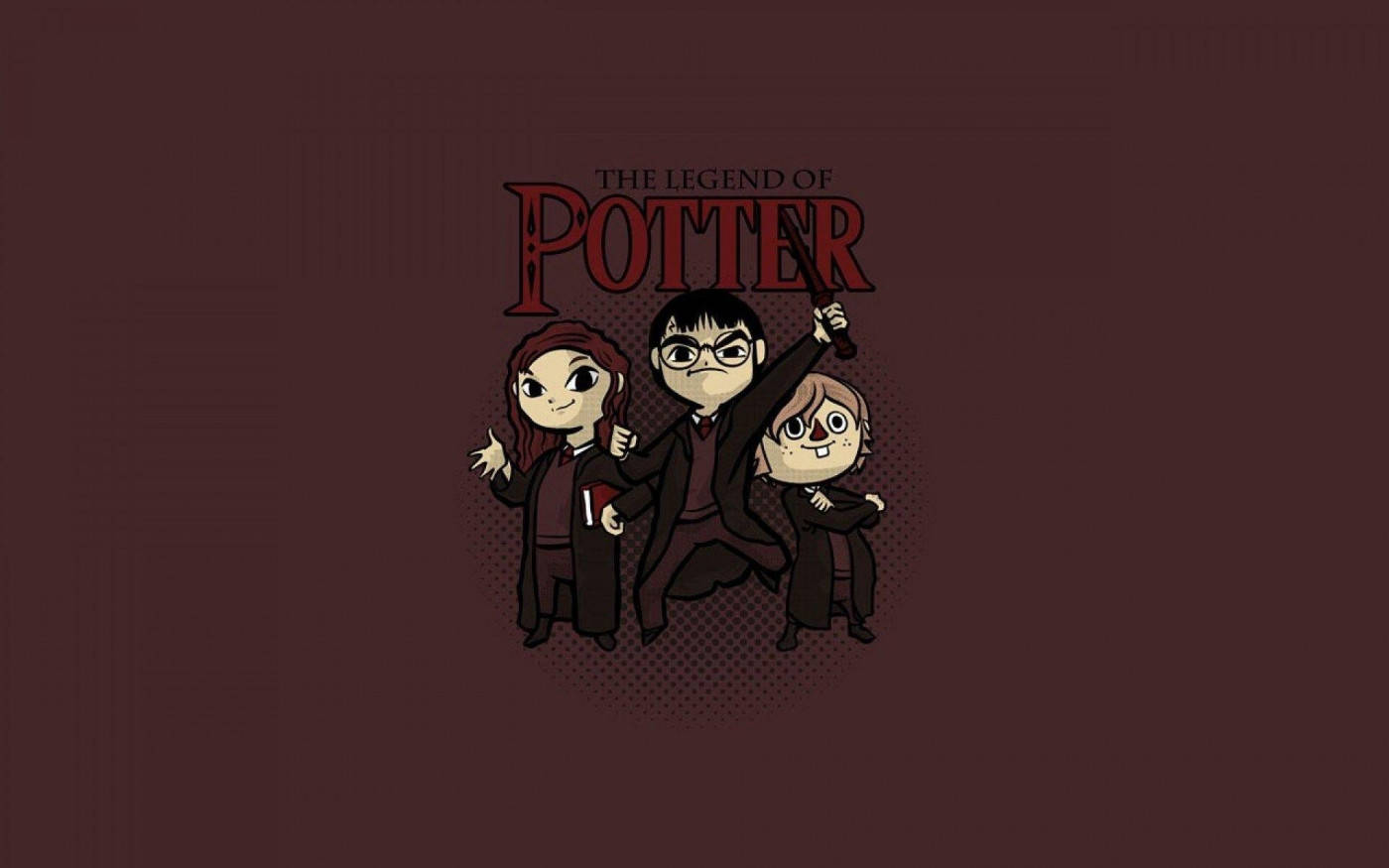 Cute Cartoon Legend Of Harry Potter Ipad Background