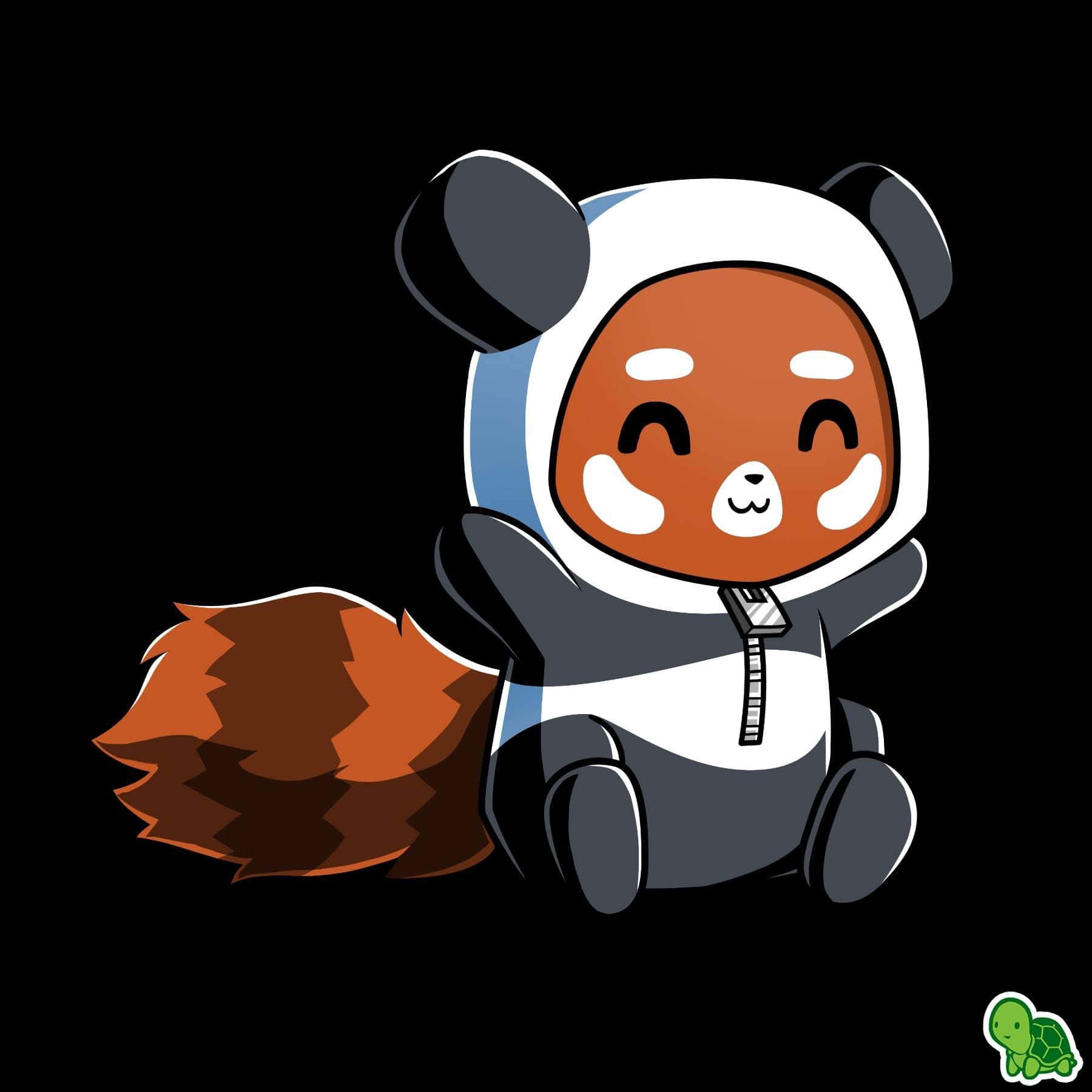 Cute Cartoon Panda Squirrel