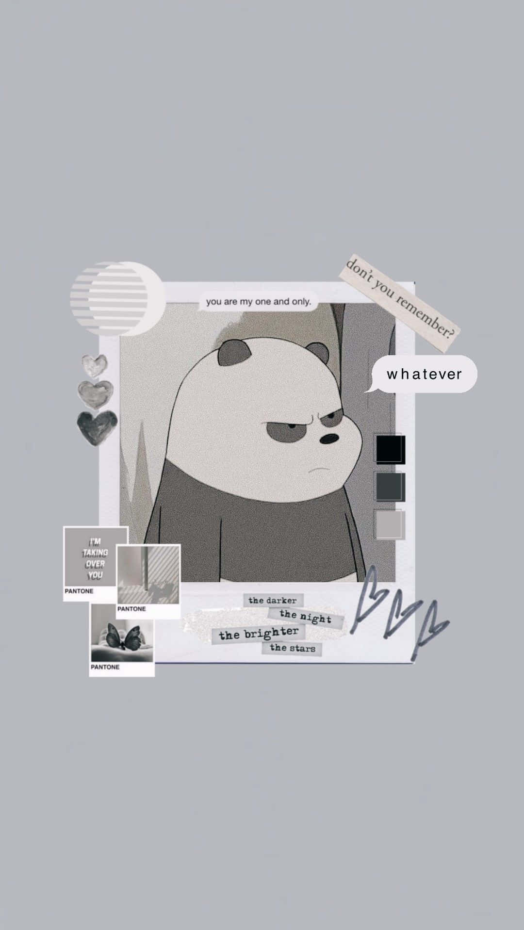 Cute Cartoon Panda We Bare Bears Background