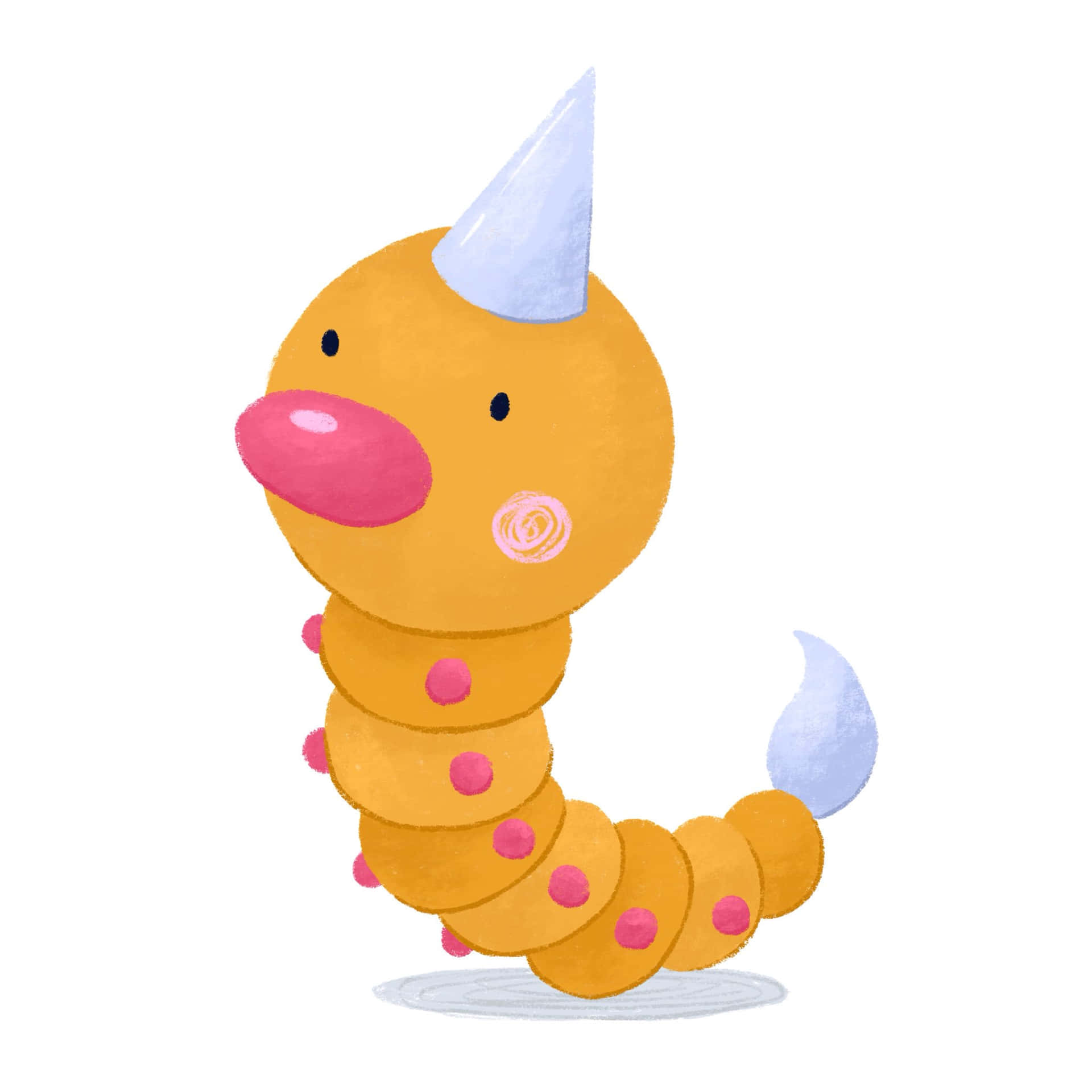 Cute Cartoon Weedle Illustration Background