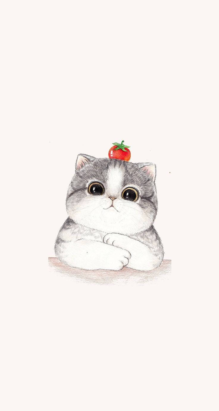 Cute Cat Art Drawing