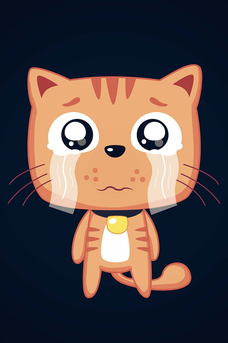 Cute Cat Pfp Crying Background