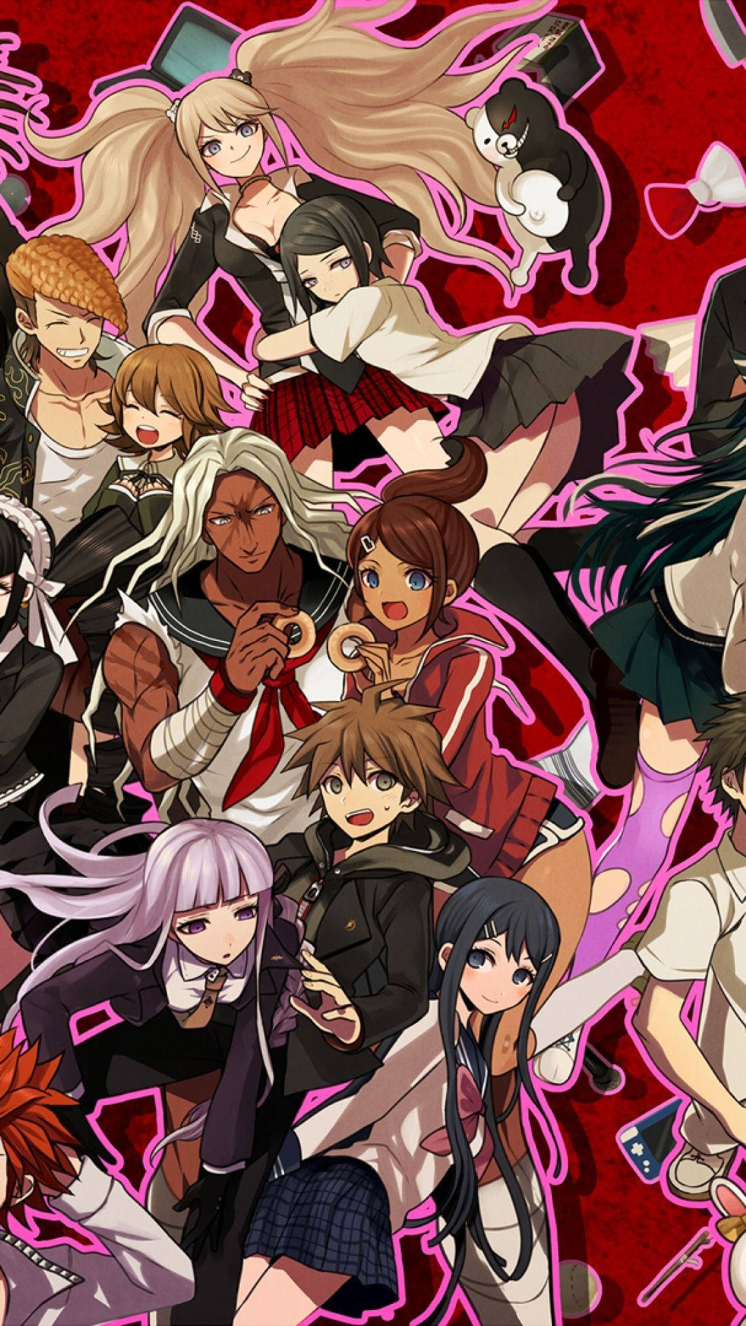Cute Character Poster Of Danganronpa Background