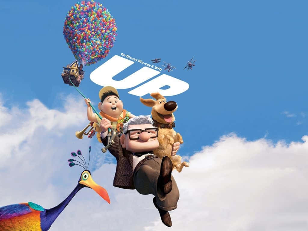 Cute Characters From Disney Pixar's Up Movie Background