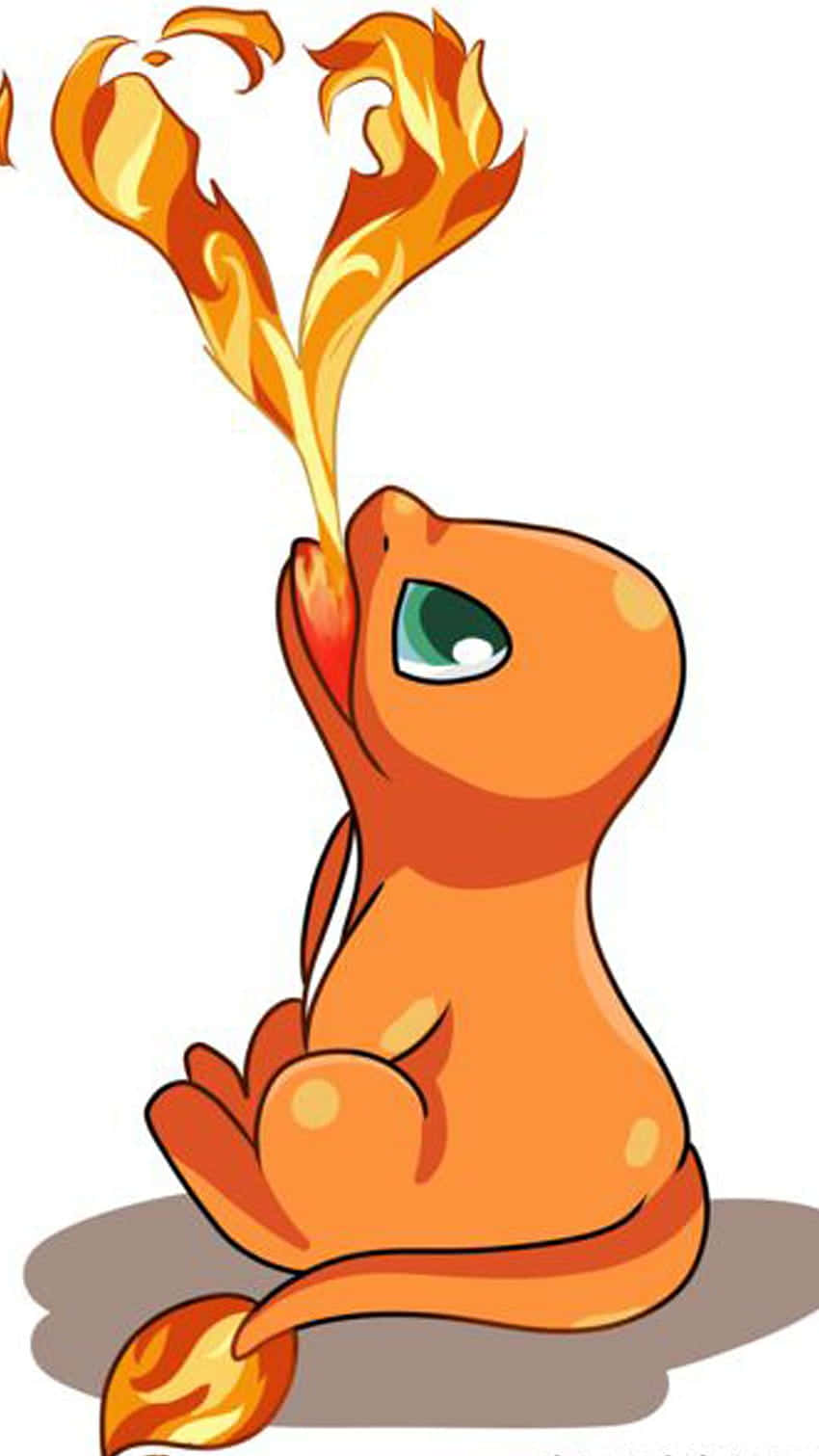 Cute Charmander Charms His Way Into Your Heart Background