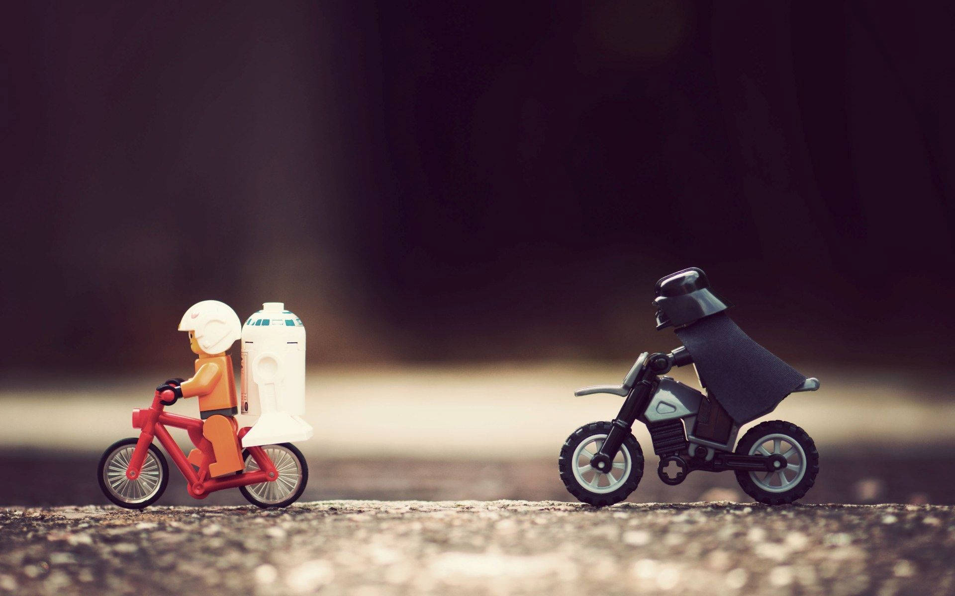 Cute Chasing Star Wars Lego Background