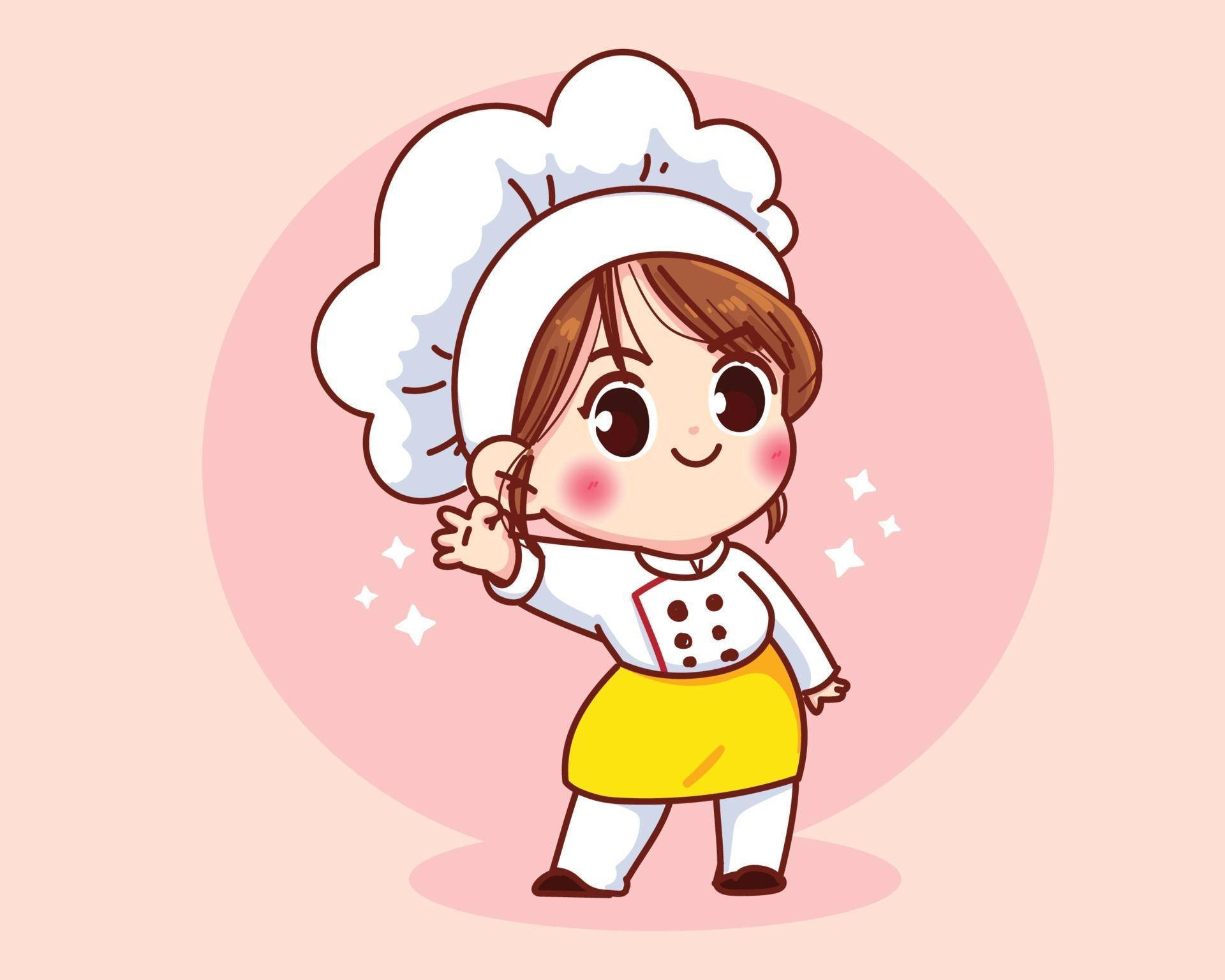 Cute Chef Smile Graphic