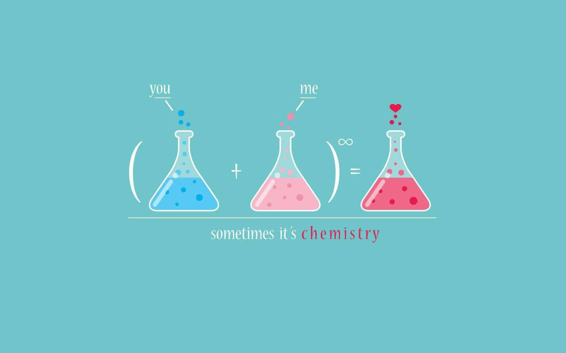Cute Chemistry You And Me Background