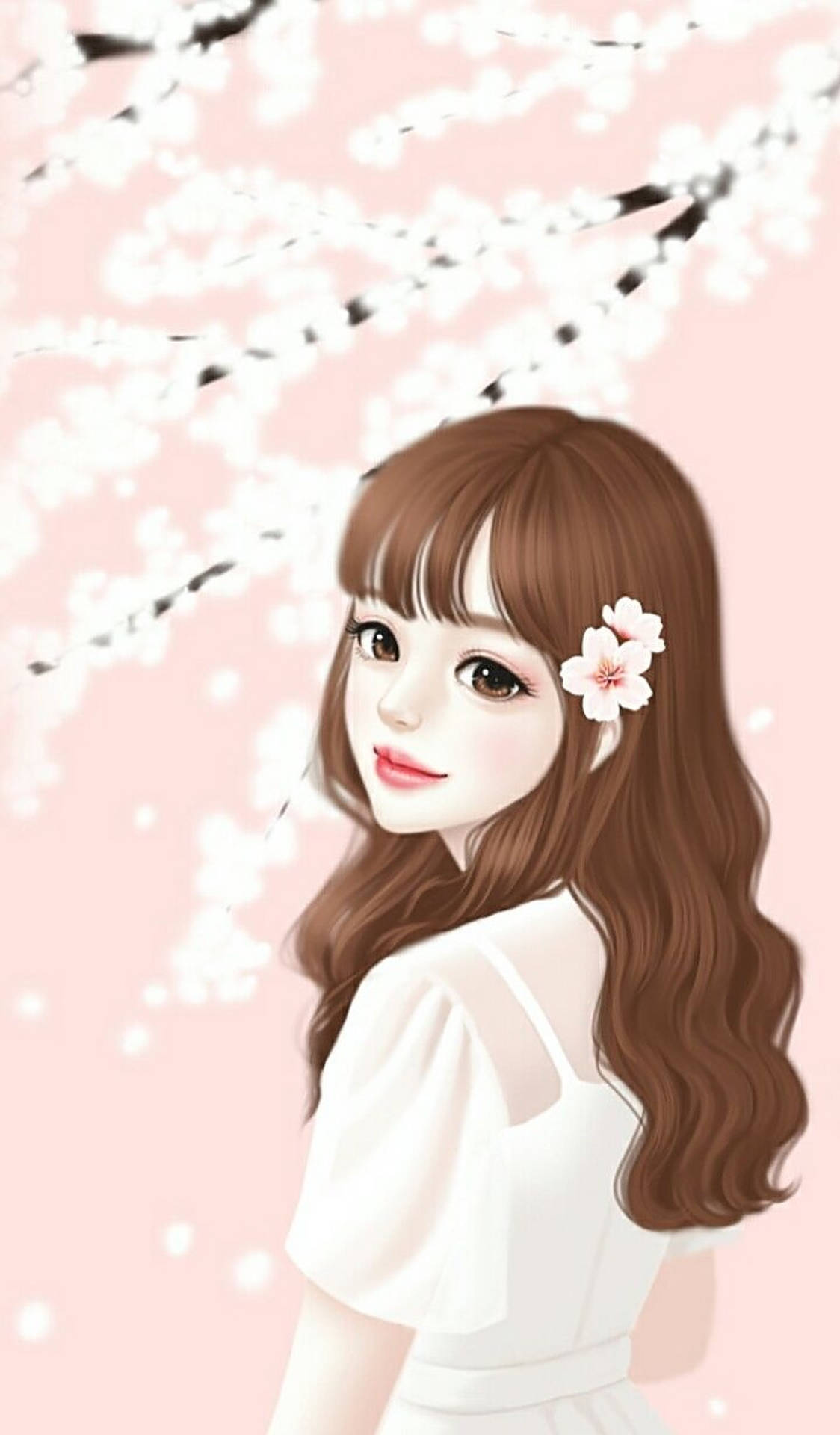 Cute Cherry Blossom Profile Picture Background