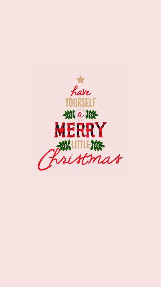 Cute Christmas Iphone Pink Background Background
