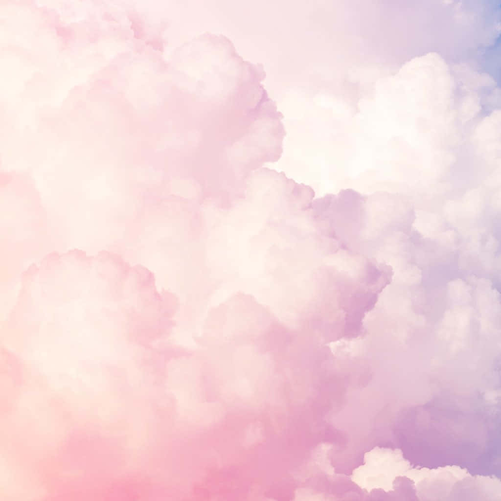 Cute Cloud Pink And Purple Effect Background