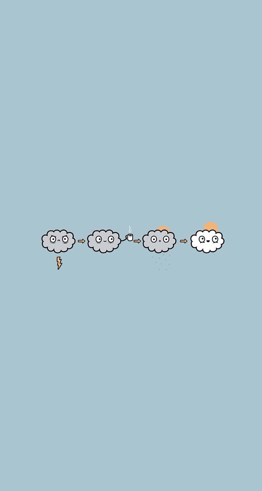 Cute Cloud Series Transformation Background