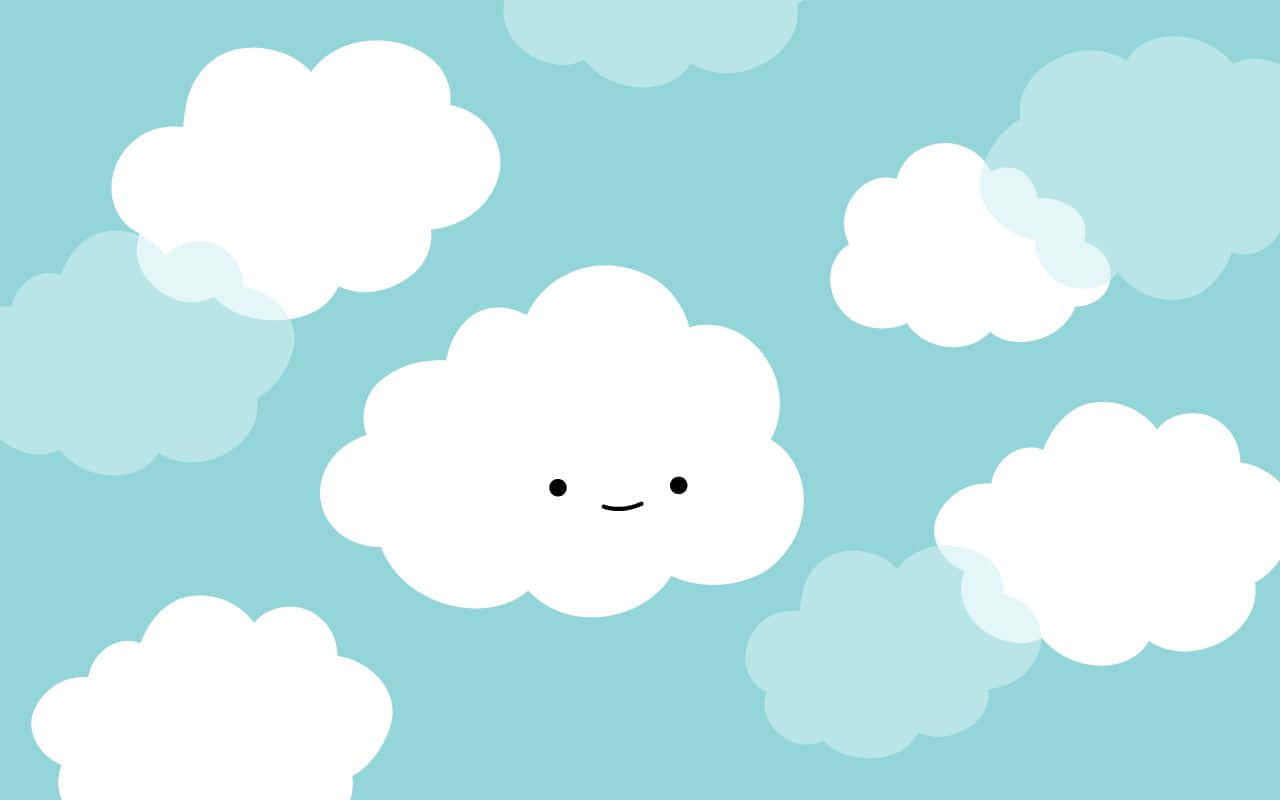Cute Cloud Smiling Background