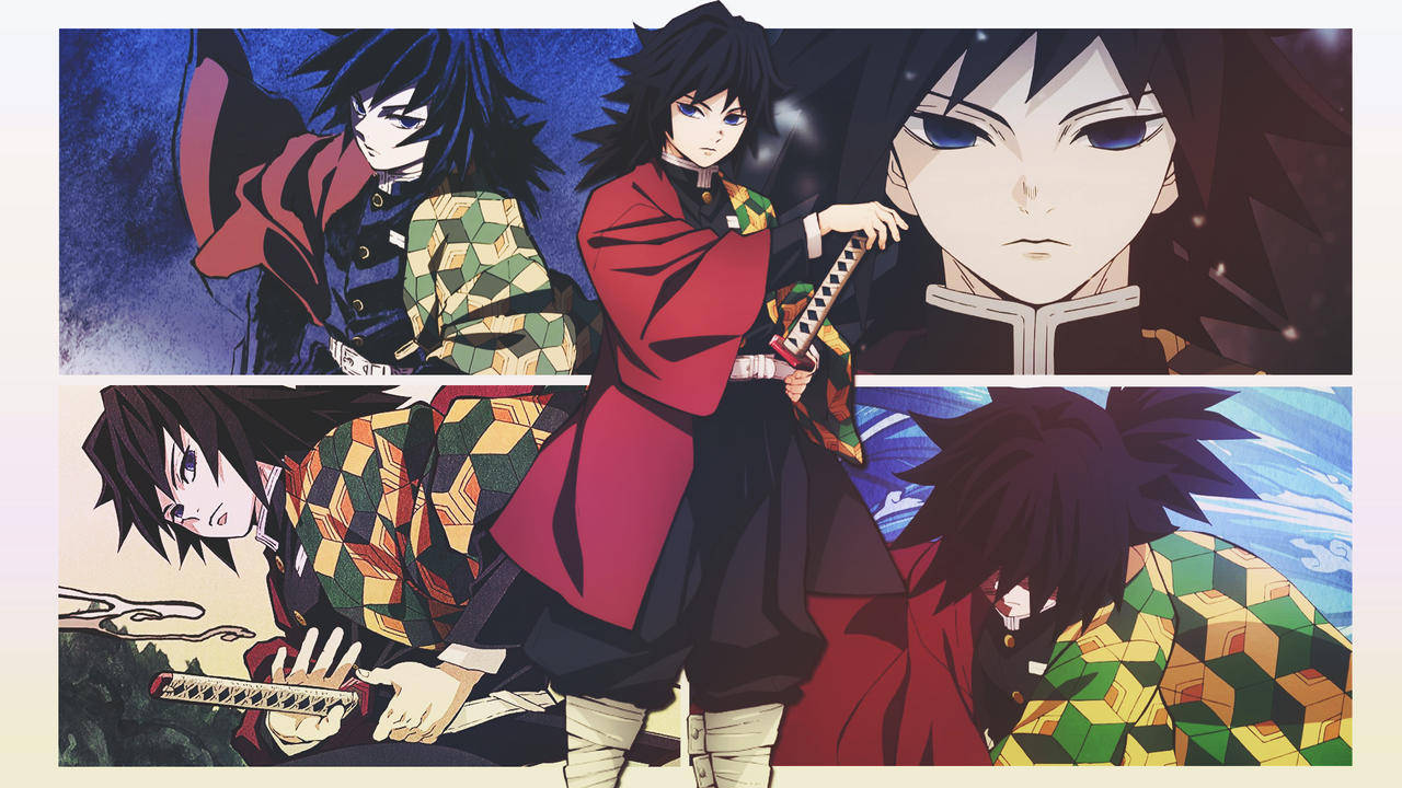 Cute Collage Giyu Tomioka Background