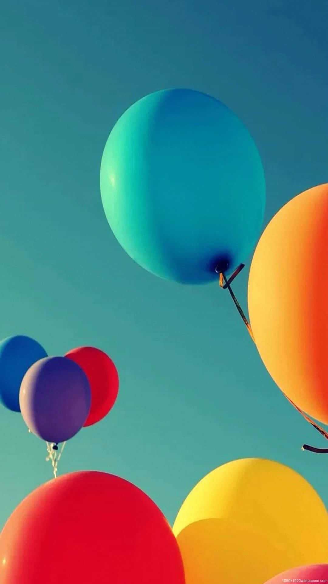 Cute Colorful Balloon Home Screen Background