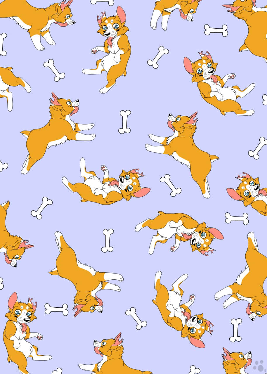 Cute Corgi Dog Pattern