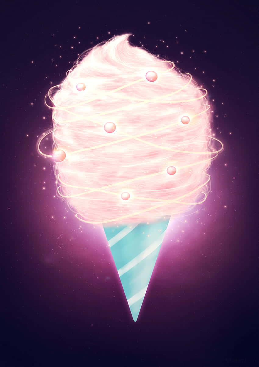 Cute Cotton Candy Pink Background