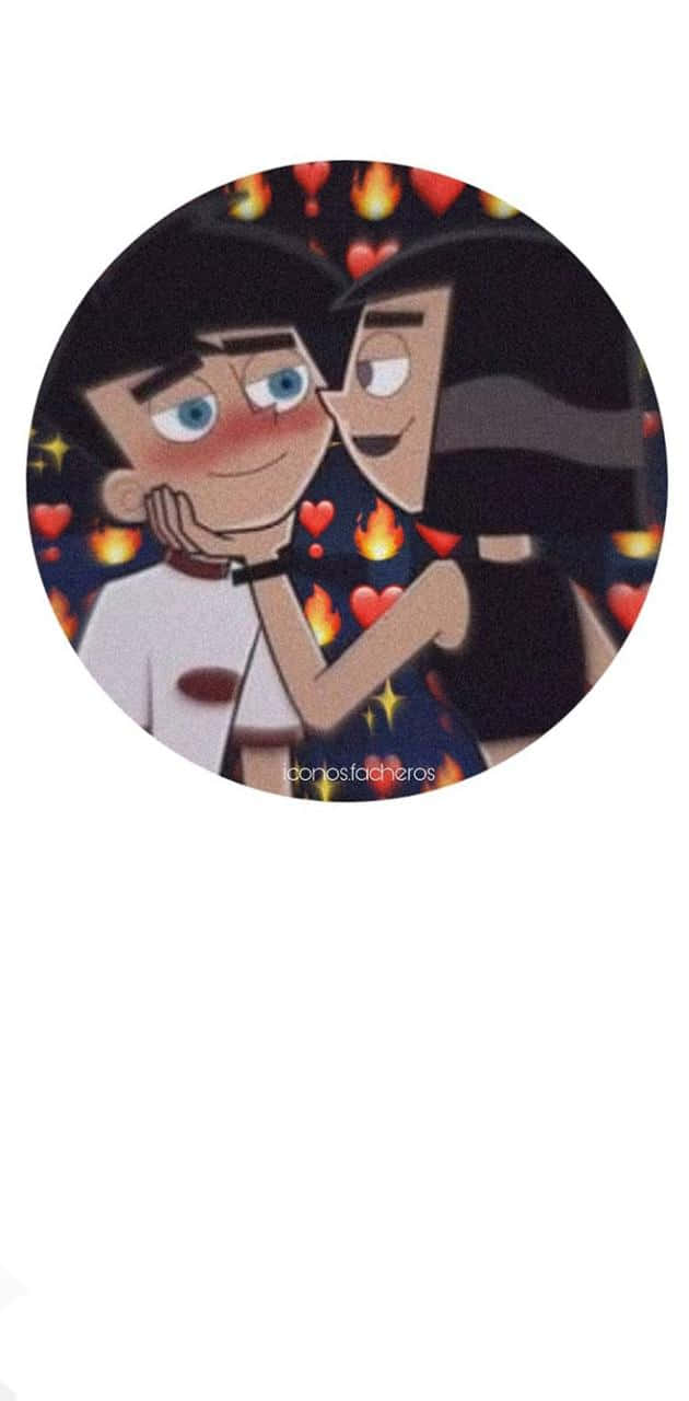 Cute Couple Danny Phantom Pfp Background